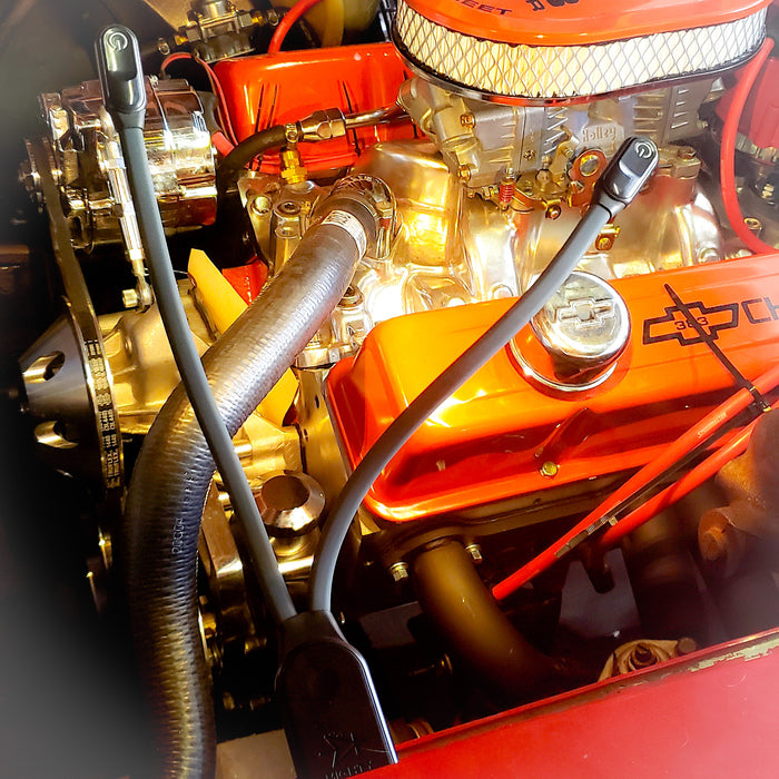 The DuoFlex double-neck light being used for engine repair.