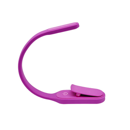 The Recharge Rechargeable Book Light with USB Power Cable by Mighty Bright - side view, pink