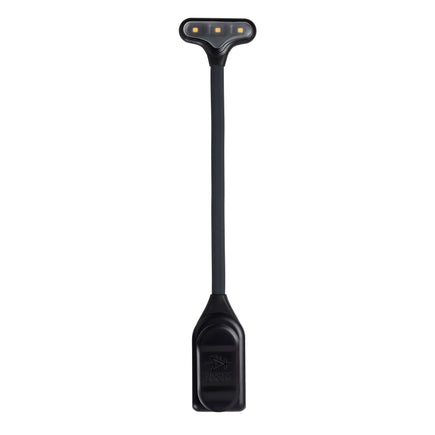 The NuFlex Rechargeable Music Stand Light - top view, straightened out, Black