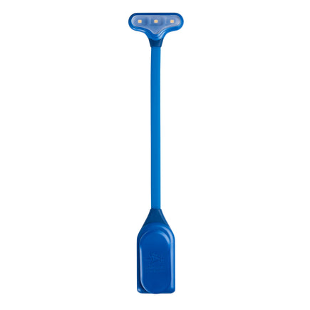 The NuFlex Rechargeable Book Light - top view, straightened out, Midnight Blue