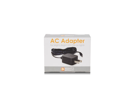 The AC Adapter for Mighty Bright products - US version - packaging view
