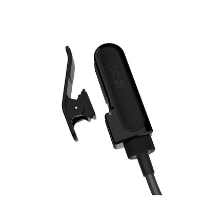 The BrightFlex Music Stand Light & Battery Bank - close-up of the battery bank with detachable clip