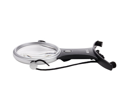 The 4" Hands-Free LED Lighted Magnifying Glass by Mighty Bright - side view