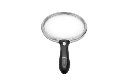 The 5" Round LED Lighted Magnifying Glass by Mighty Bright - front view
