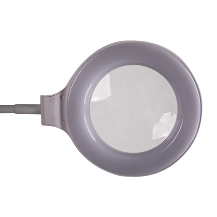 Mighty Bright Rechargeable LED Floor Light & Magnifier Lamp - close-up of light head, bottom view