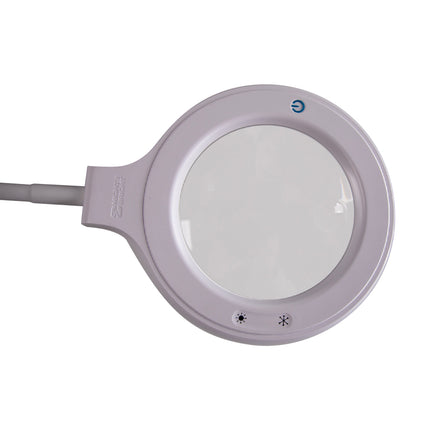 Mighty Bright Rechargeable LED Floor Light & Magnifier Lamp - close-up of light head, top view